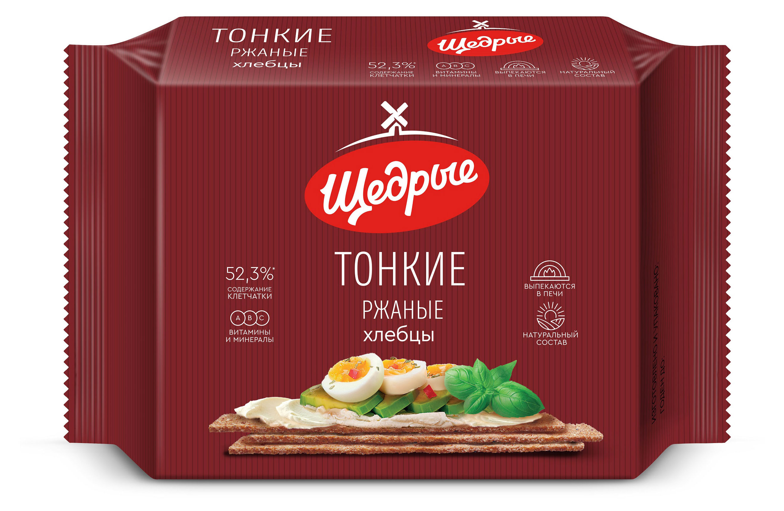 

Хлебцы ржаные Щедрые тонкие, 170 г