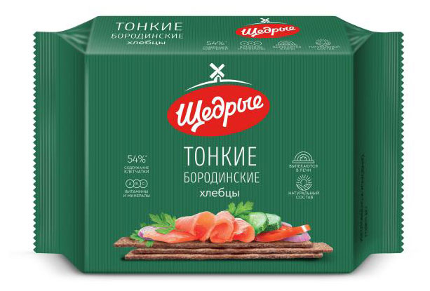 

Хлебцы бородинские Щедрые, 170 г