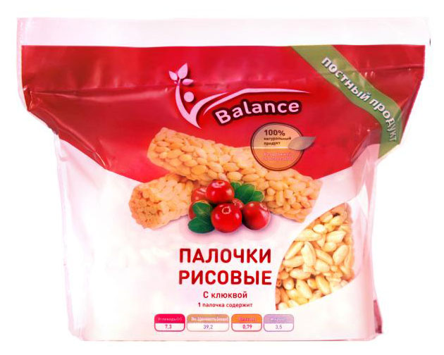 

Палочки рисовые Lope Lope с клюквой на фруктозе постные без дрожжей, 70 г