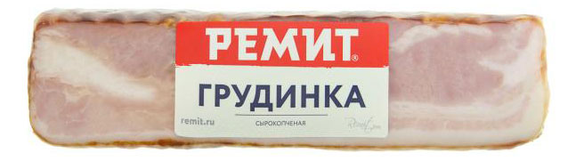 

Грудинка сырокопченая РЕМИТ, 300 г