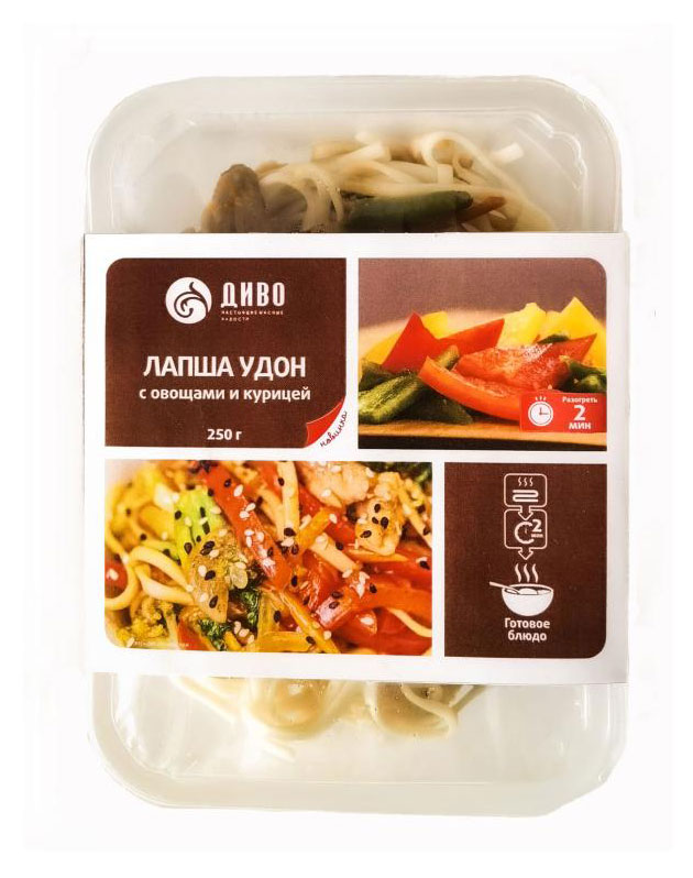 

Лапша Диво Удон овощи курица, 250 г