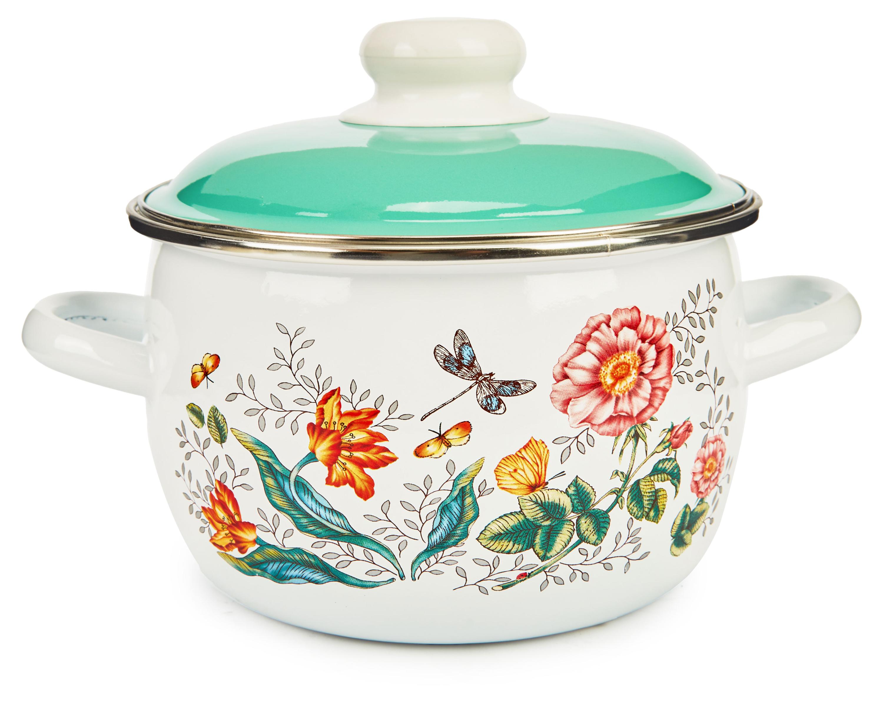 

Кастрюля Actuel эмалированная Les fleurs, 2 л