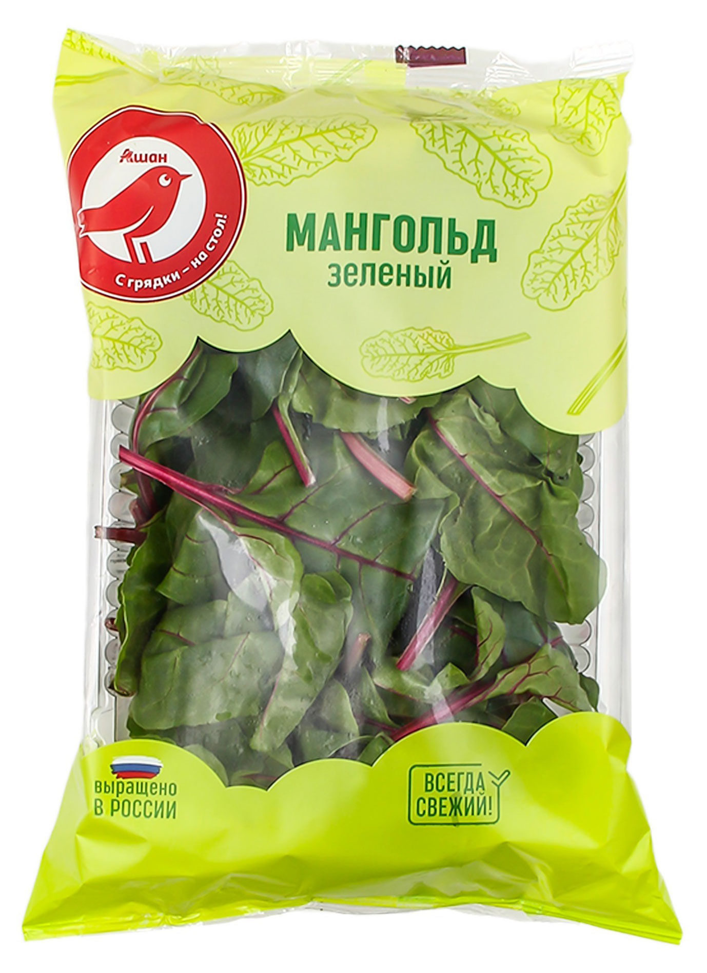 

Мангольд зеленый АШАН Красная птица, 125 г