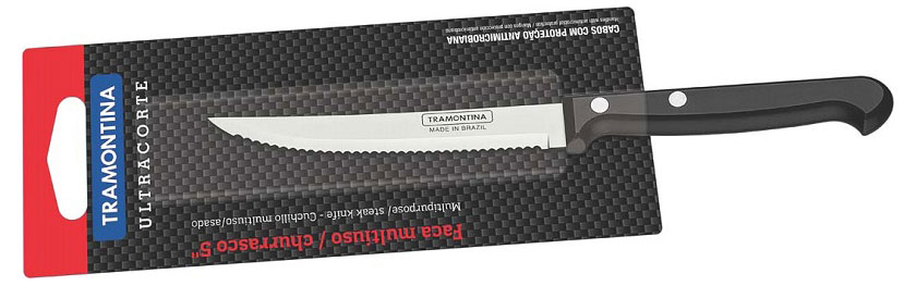 

Нож Tramontina Ultracorte многофункциональный/для стейков, 12,5 см
