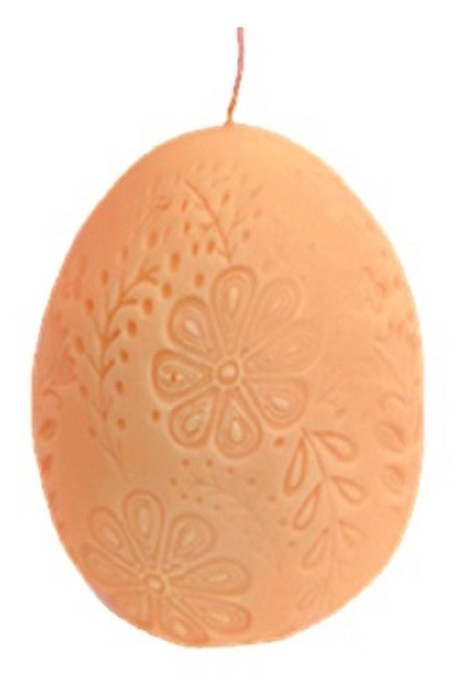 Изображение товара Свеча декоративная Kukina Raffinata Пасхальное яйцо в цветах, 50х70 мм  в ассортименте