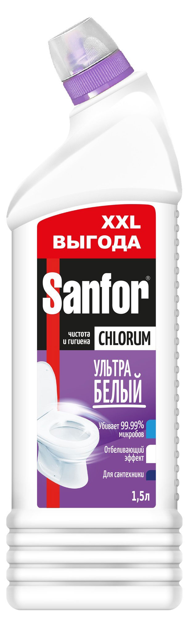 Изображение товара Чистящее средство Sanfor Chlorum, 1,5 л