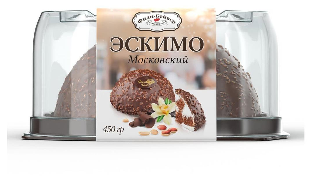 

Торт Фили-Бейкер Эскимо Московский, 450 г