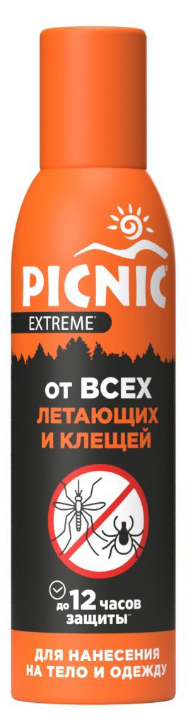 Изображение товара Аэрозоль Picnic Extreme от всех видов летающих насекомых и клещей, 150 мл