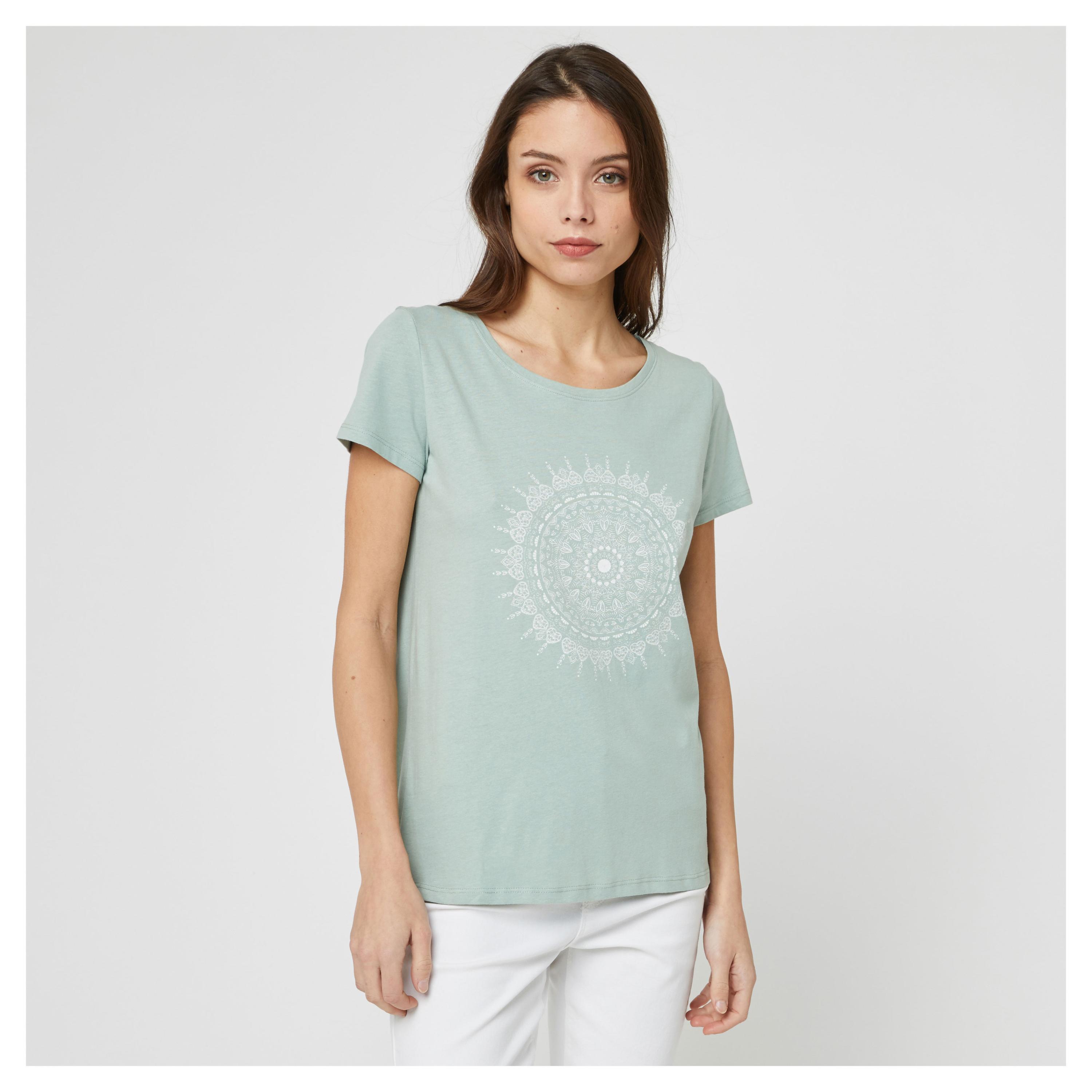 

Футболка женская InExtenso с коротким рукавом бирюзовая