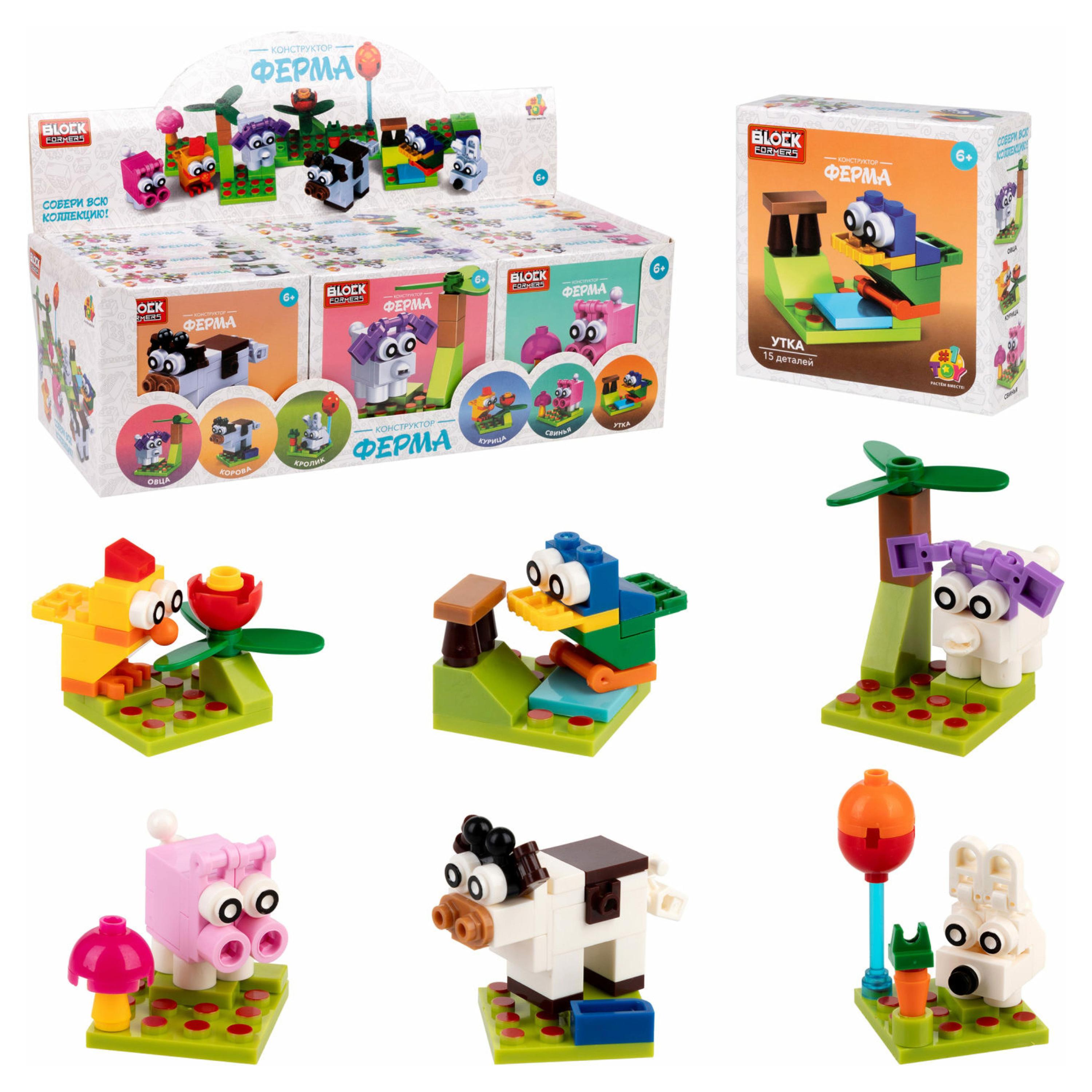 

3D-конструктор 1TOY Blockformers Ферма