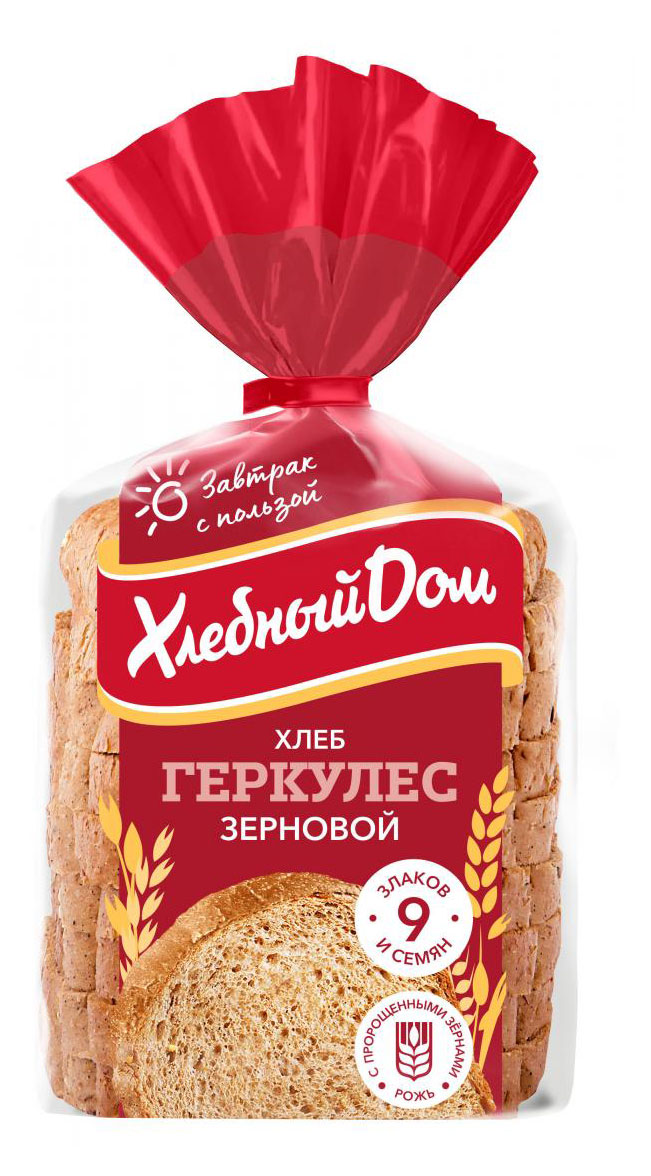 Изображение товара Хлеб тостовый пшеничный «Хлебный Дом» Геркулес зерновой нарезка, 250 г