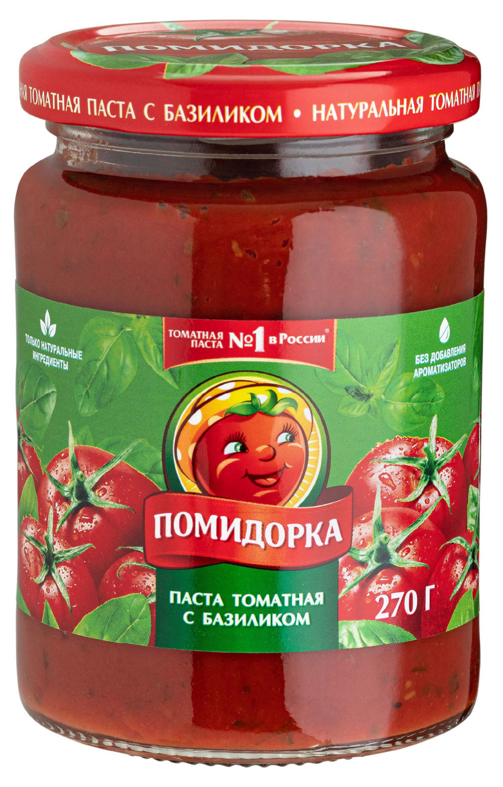 Изображение товара Соус томатный «ПОМИДОРКА» с базиликом, 270 г