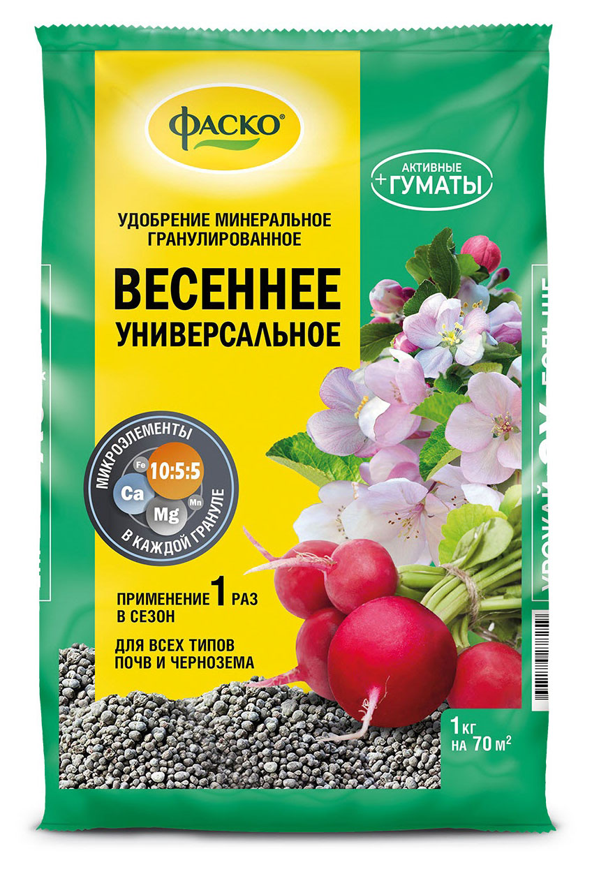 

Удобрение универсальное Фаско Весна минеральное, 1 кг