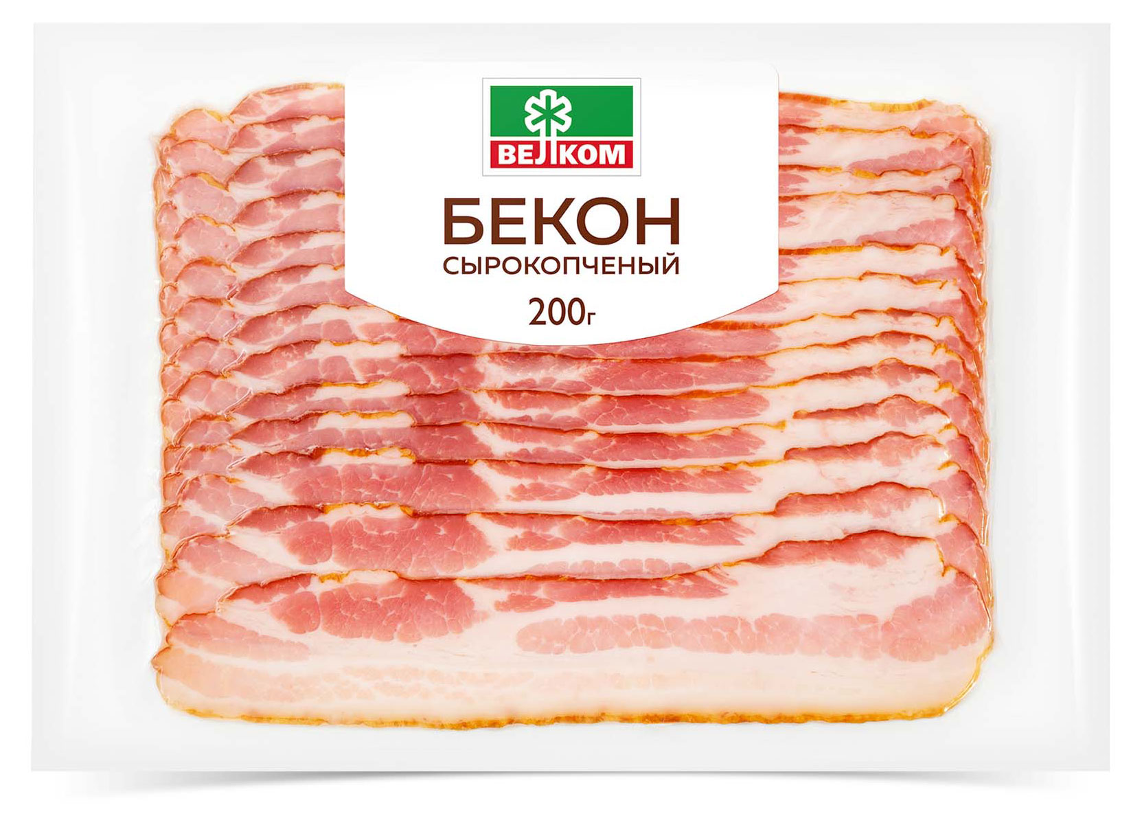 

Бекон сырокопченый ВЕЛКОМ Club нарезка, 200 г