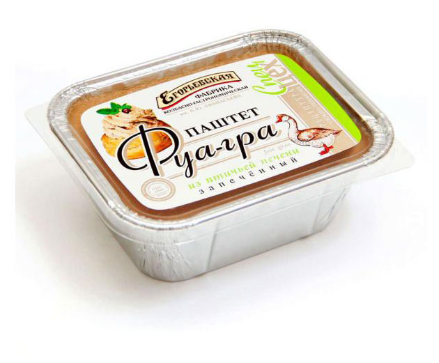 

Паштет из птичьей печени Егорьевская КГФ Фуа-Гра, 180 г