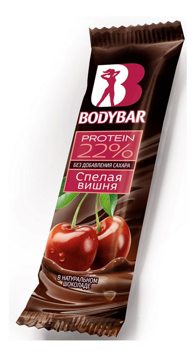 

Батончик Bodybar Protein 22% вишня в горьком шоколаде, 50 г