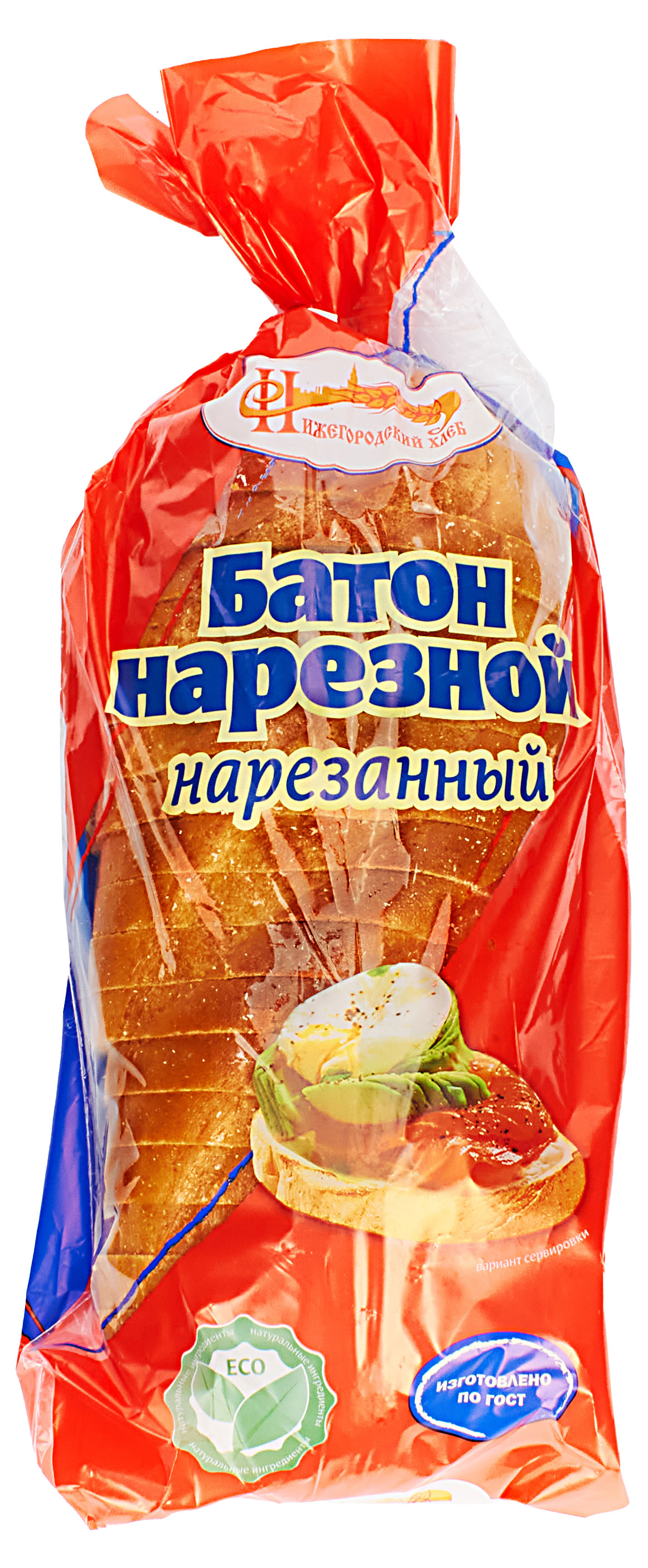 

Батон Нижегородский Хлеб нарезной, 400 г