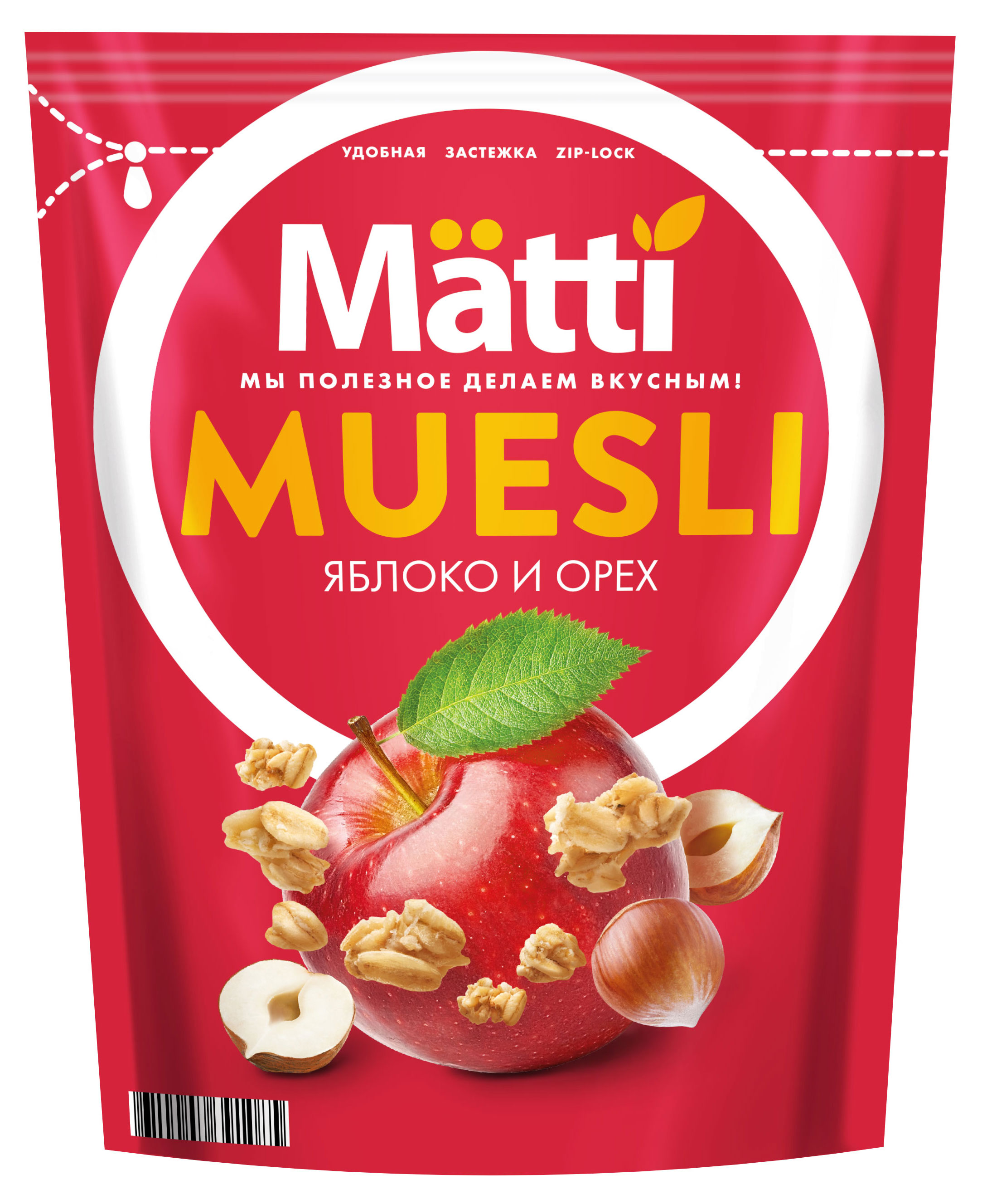 

Мюсли Matti орех и яблоко, 250 г
