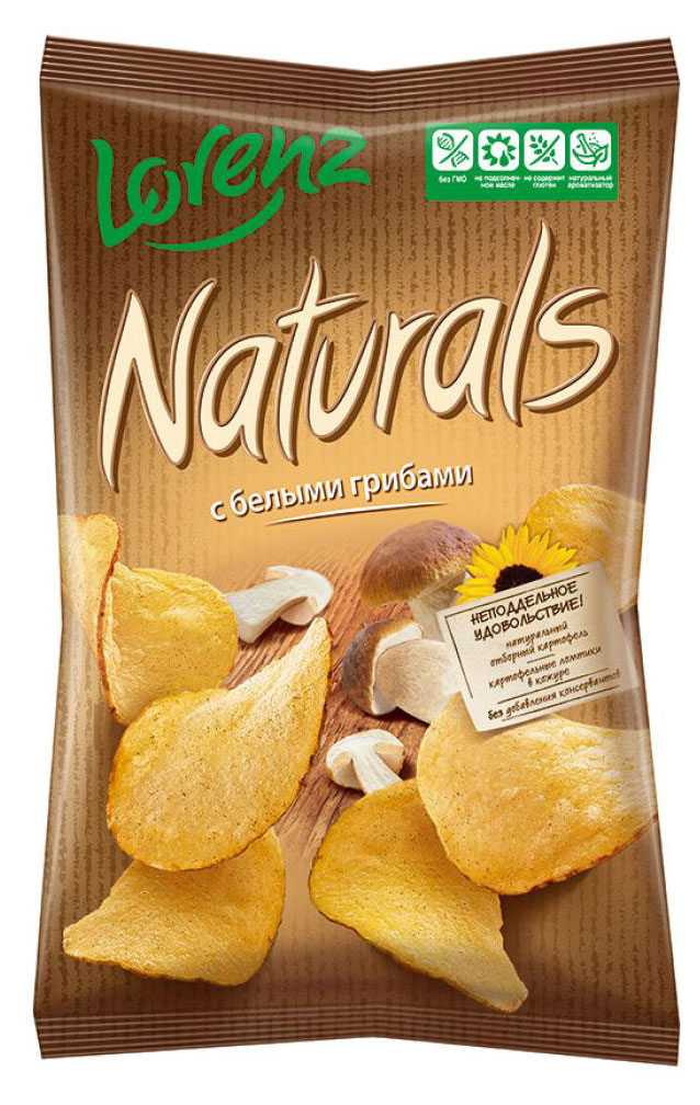 

Чипсы картофельные Naturals с белыми грибами, 100 г