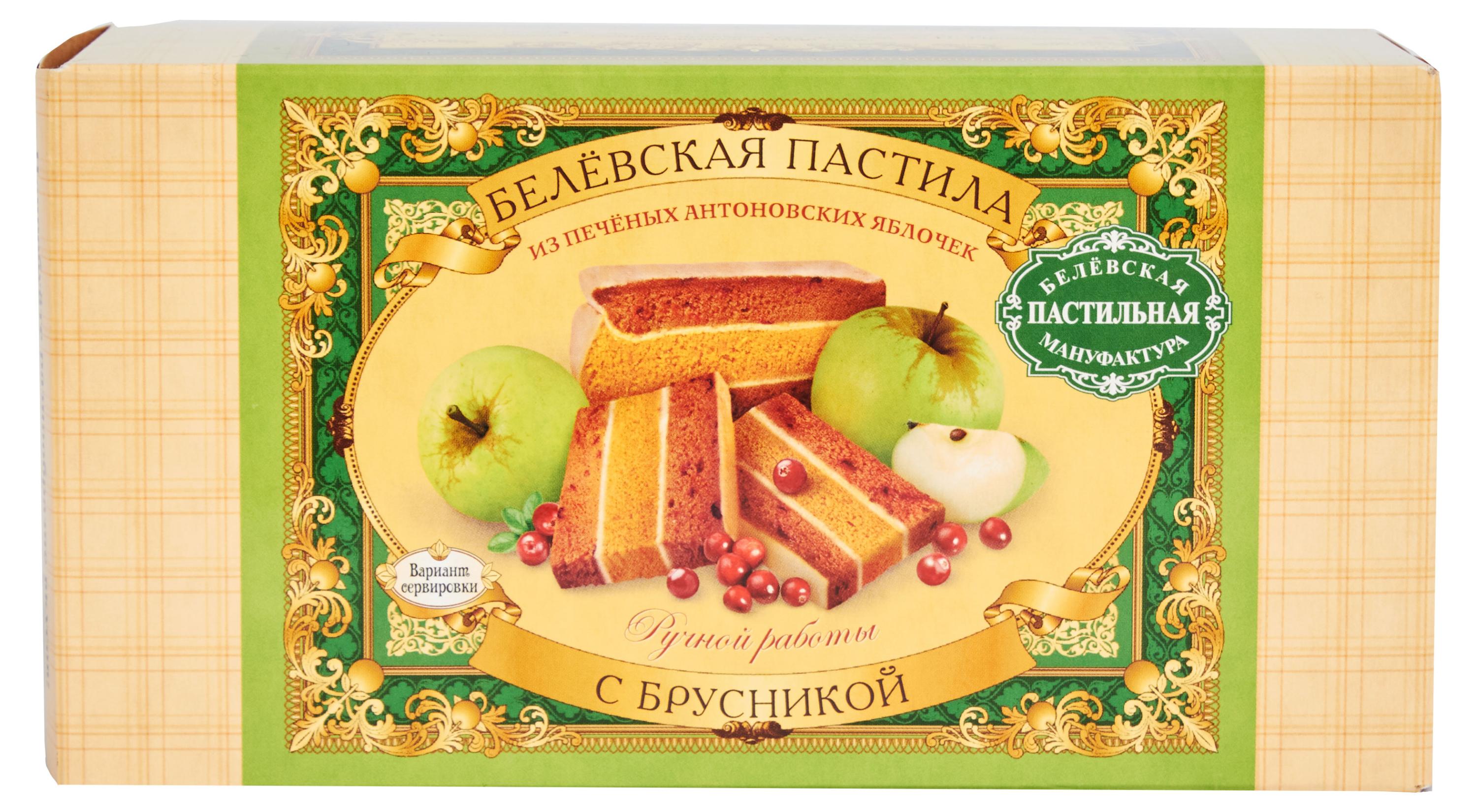 

Пастила Белевская пастильная мануфактура с брусникой, 200 г