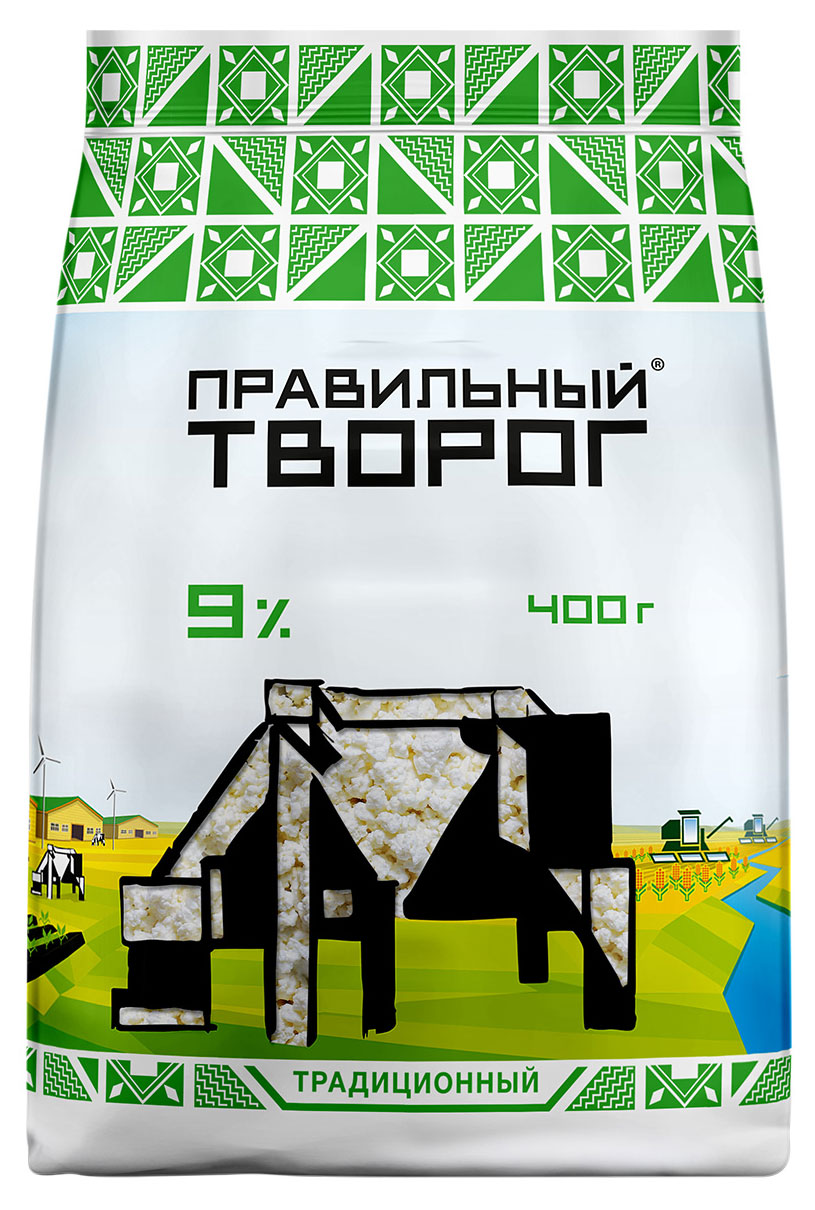 

Творог рассыпчатый Правильный Творог 9 % БЗМЖ, 400 г