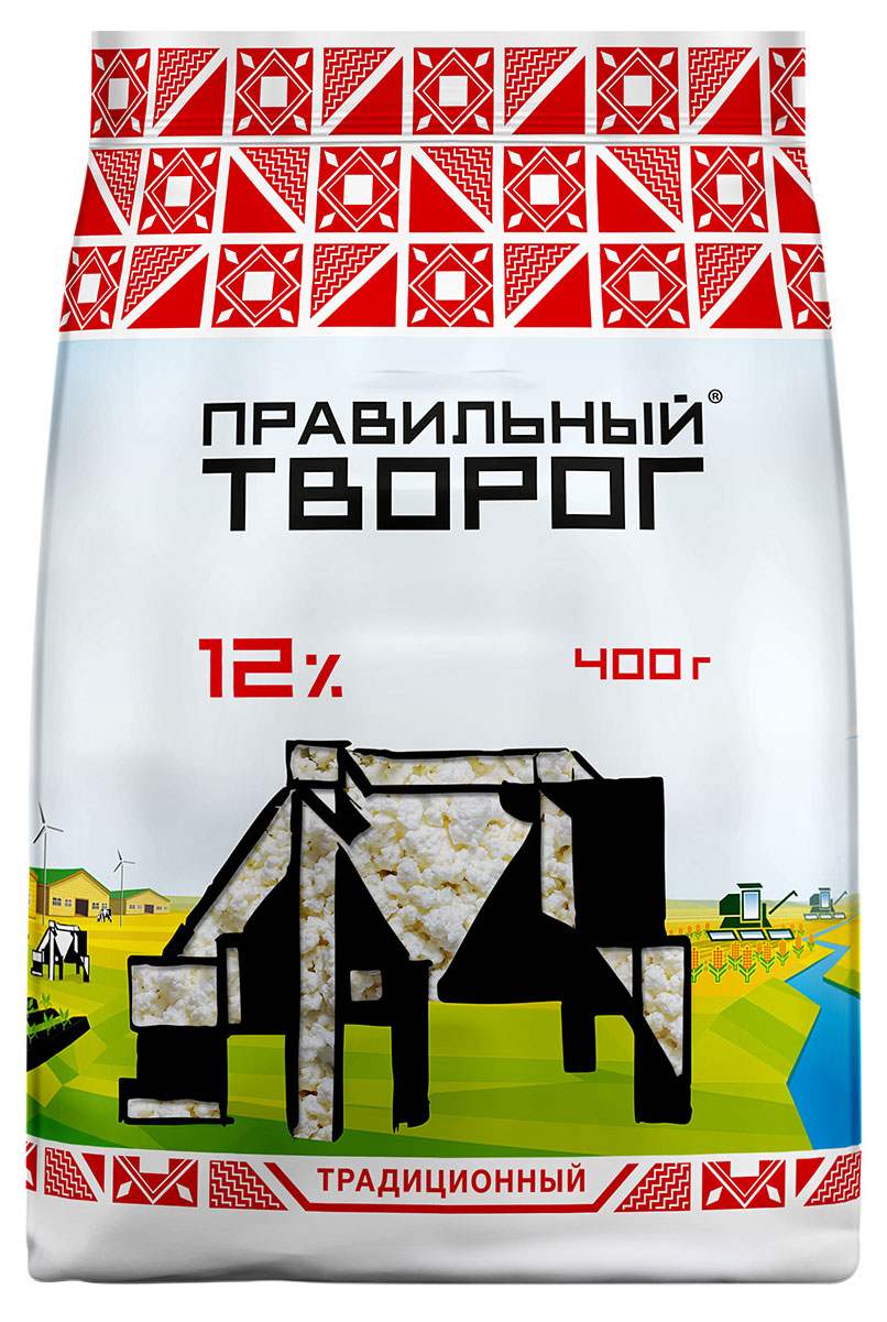

Творог рассыпчатый Правильный Творог 12% БЗМЖ, 400 г