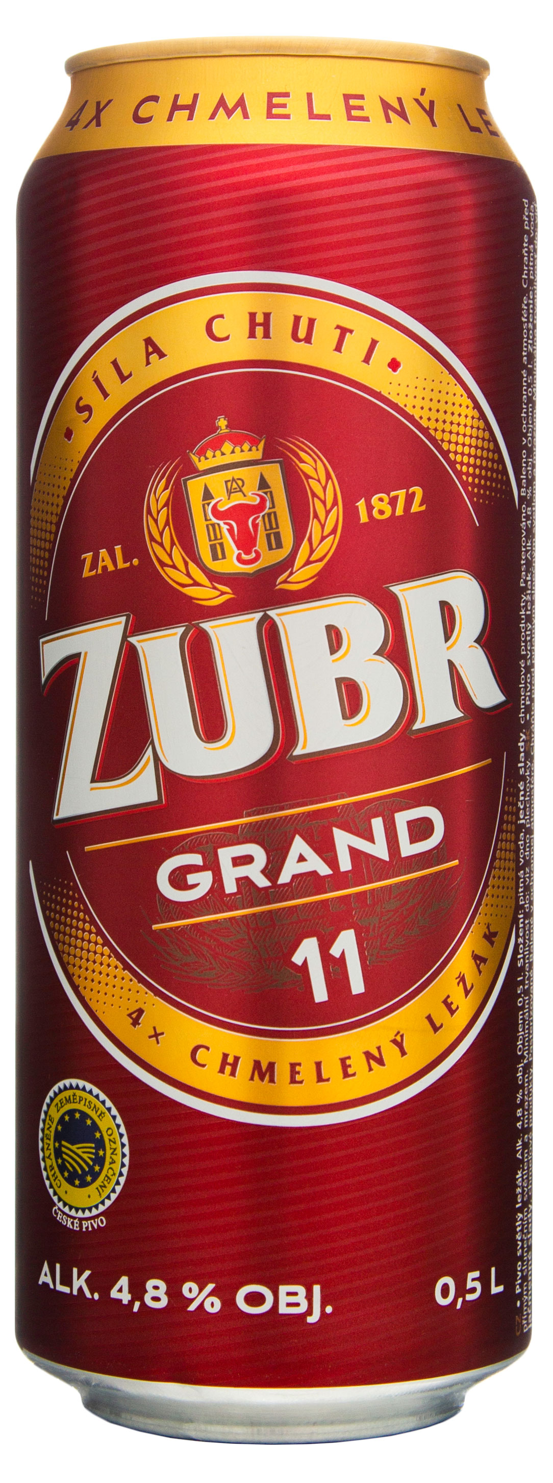 

Пиво светлое Zubr Grand 4,8%, 0,5 л