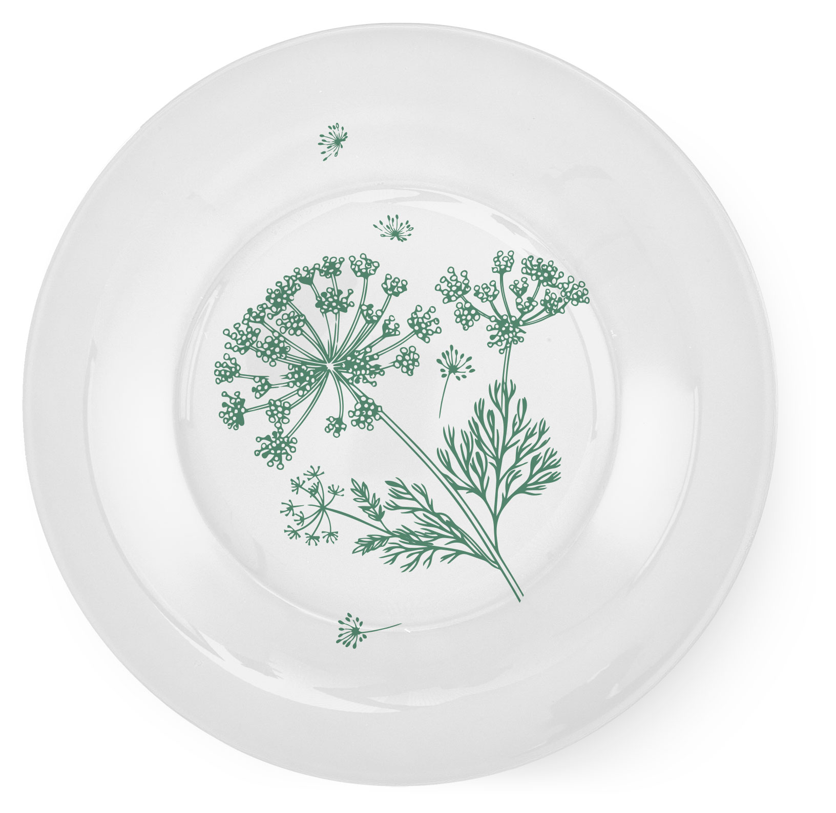

Тарелка десертная Spring прозрачная, 20 см
