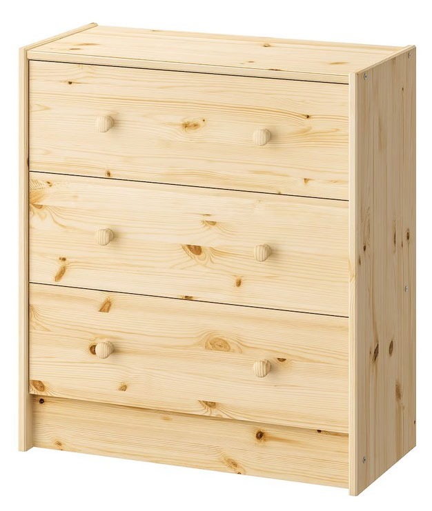 

Комод Actuel с 3 ящиками, 62х30х70 см