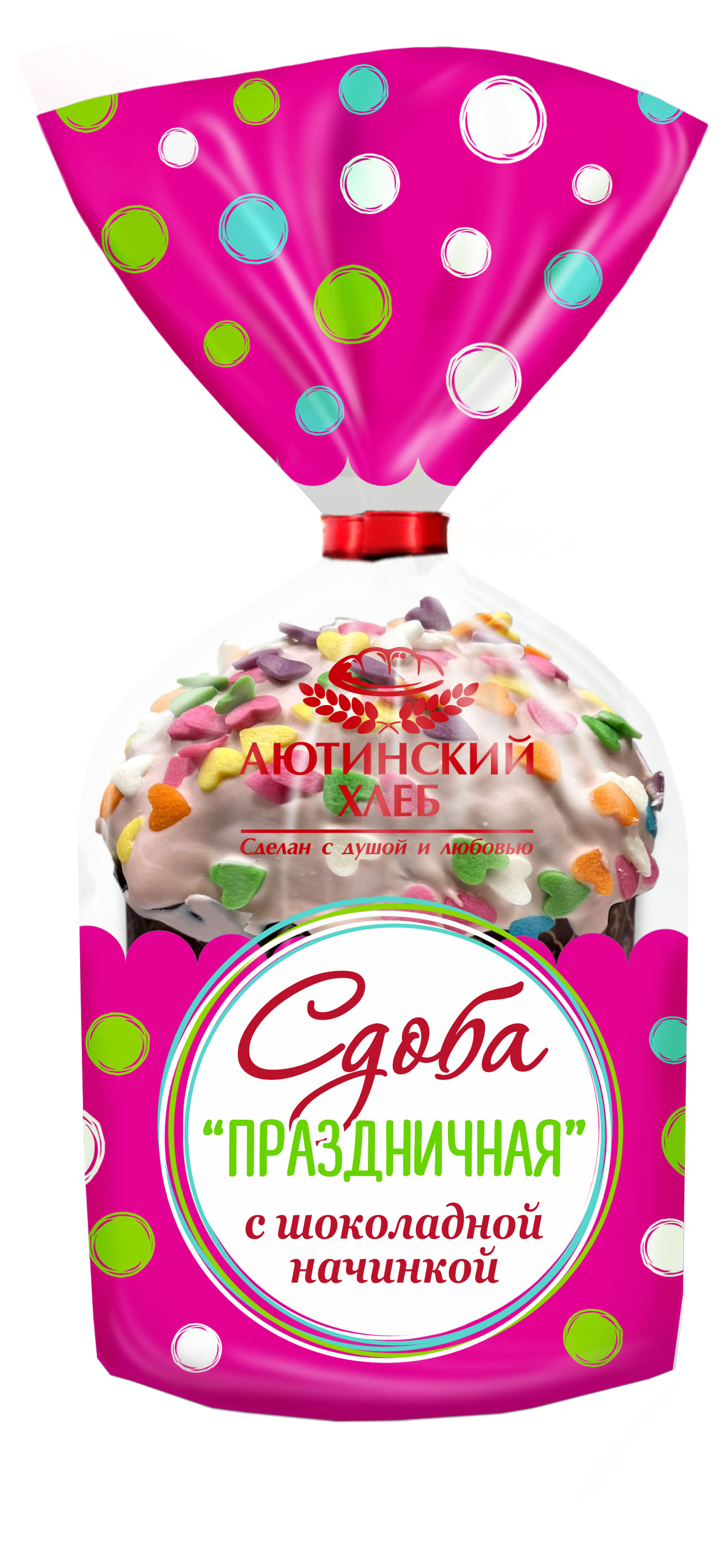 

Кулич пасхальный Аютинский Хлеб Кекс с начинкой шоколадной, 130 г