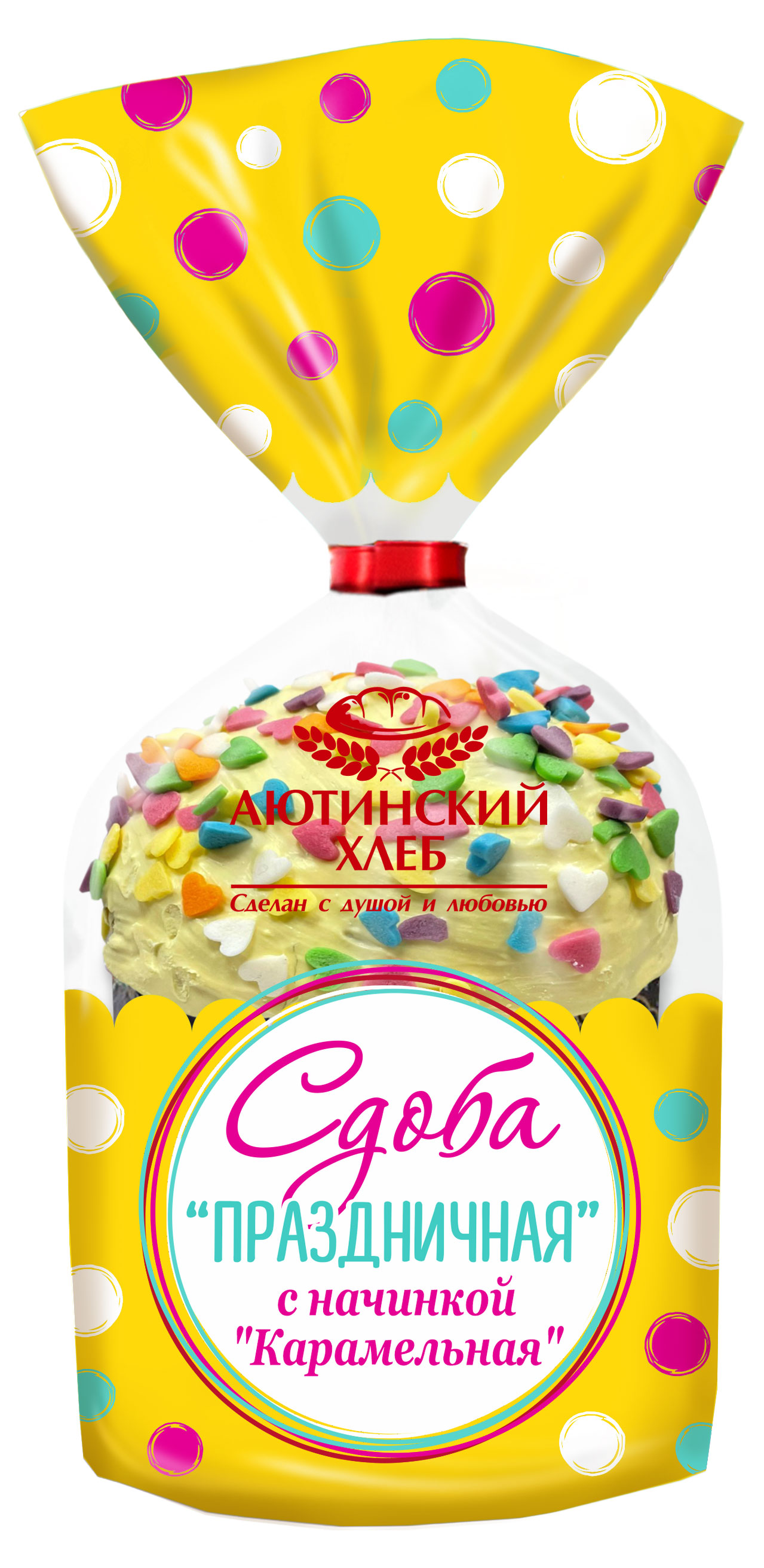 

Кулич пасхальный Аютинский Хлеб Кекс с карамельной начинкой, 130 г