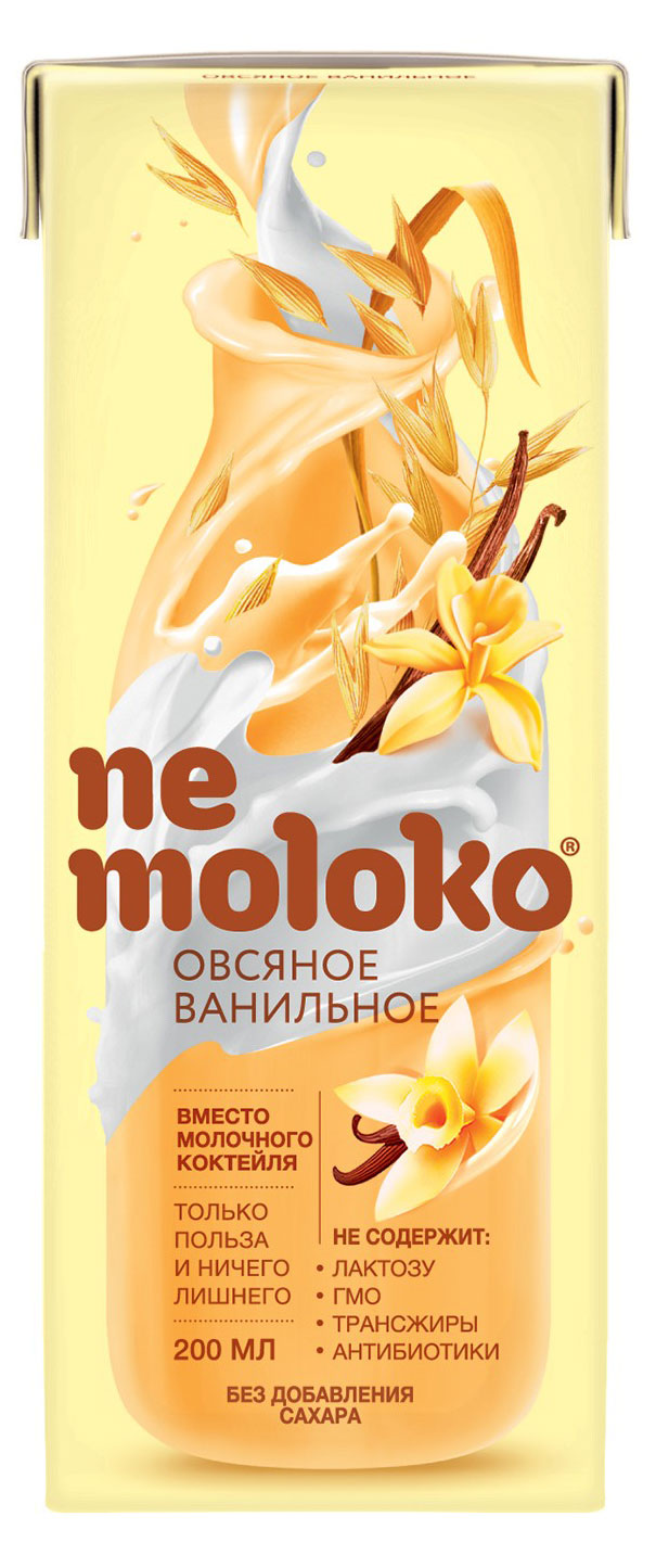 

Напиток овсяный Nemoloko ванильный для детей старше 3х лет, 200 мл
