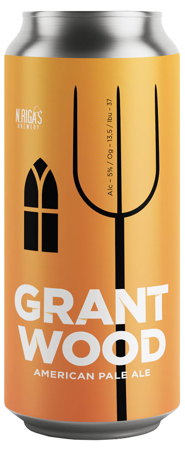 

Пиво светлое New Riga's Brewery Grant Wood 5%, 0,45 л