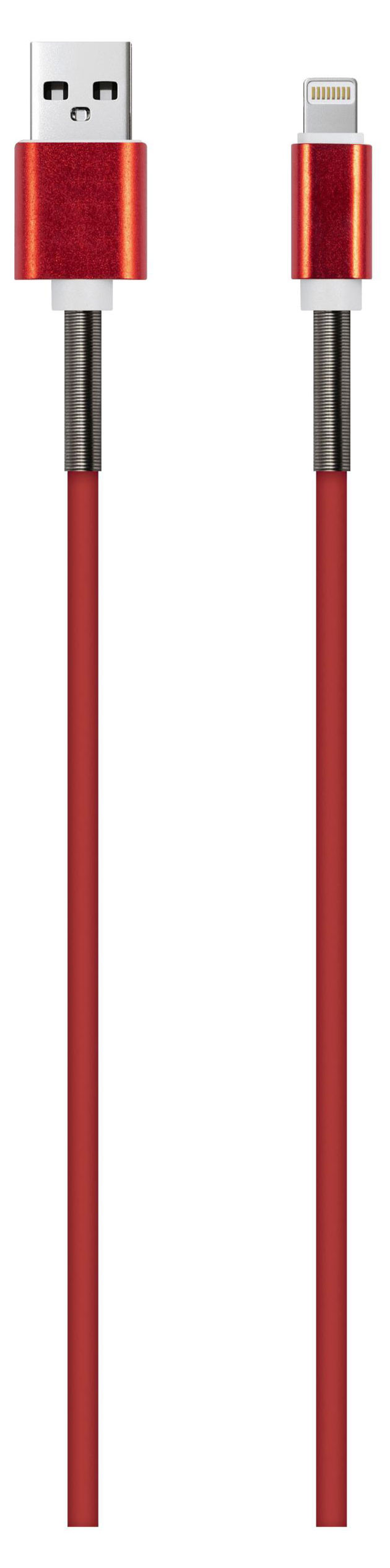 

Кабель для зарядки Red Line USB-Lightning красный, 3 м