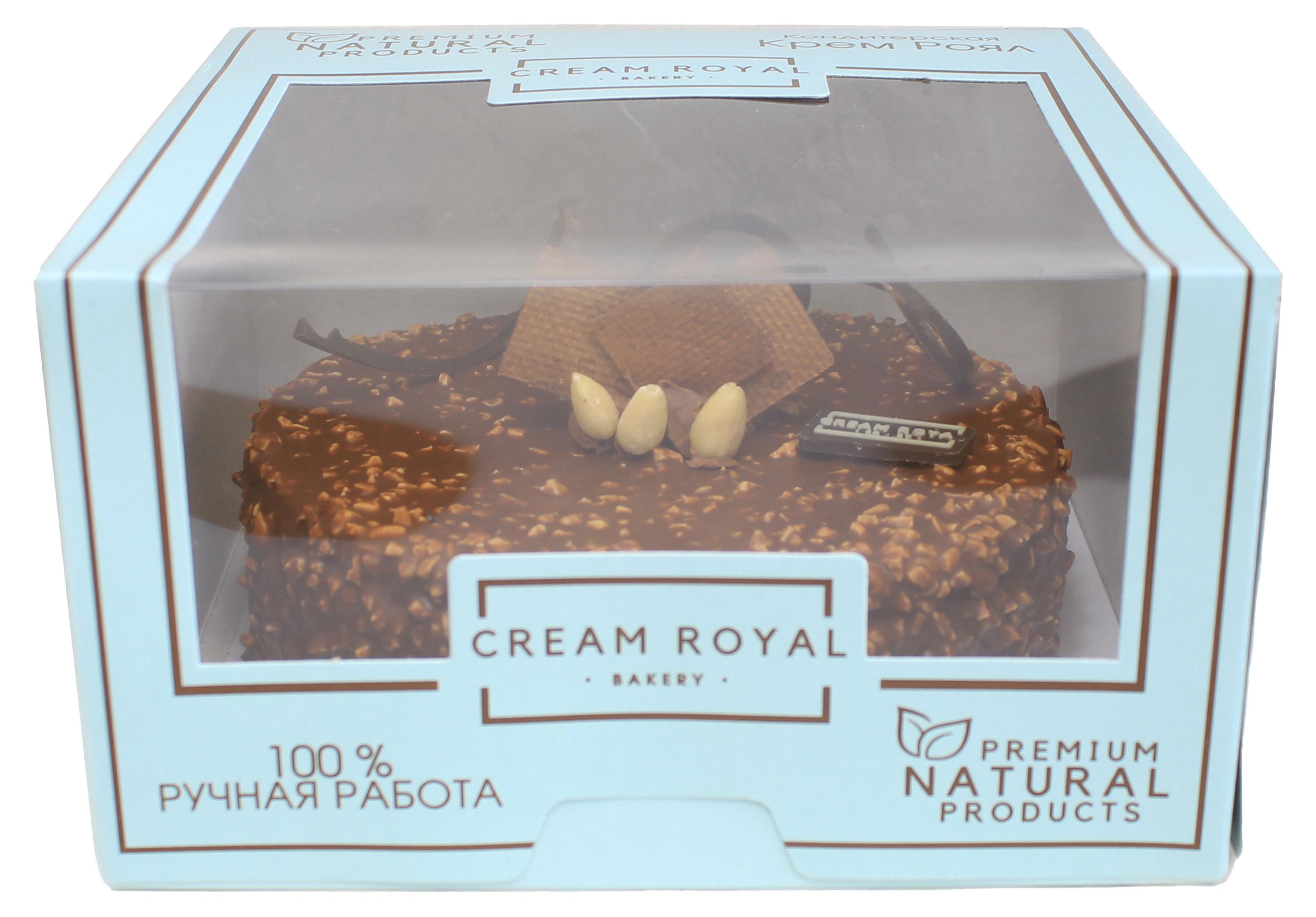 

Торт бисквитно-ореховый Cream Royal Элеганс муссовый с кешью и ромом охлажденный, 1 кг