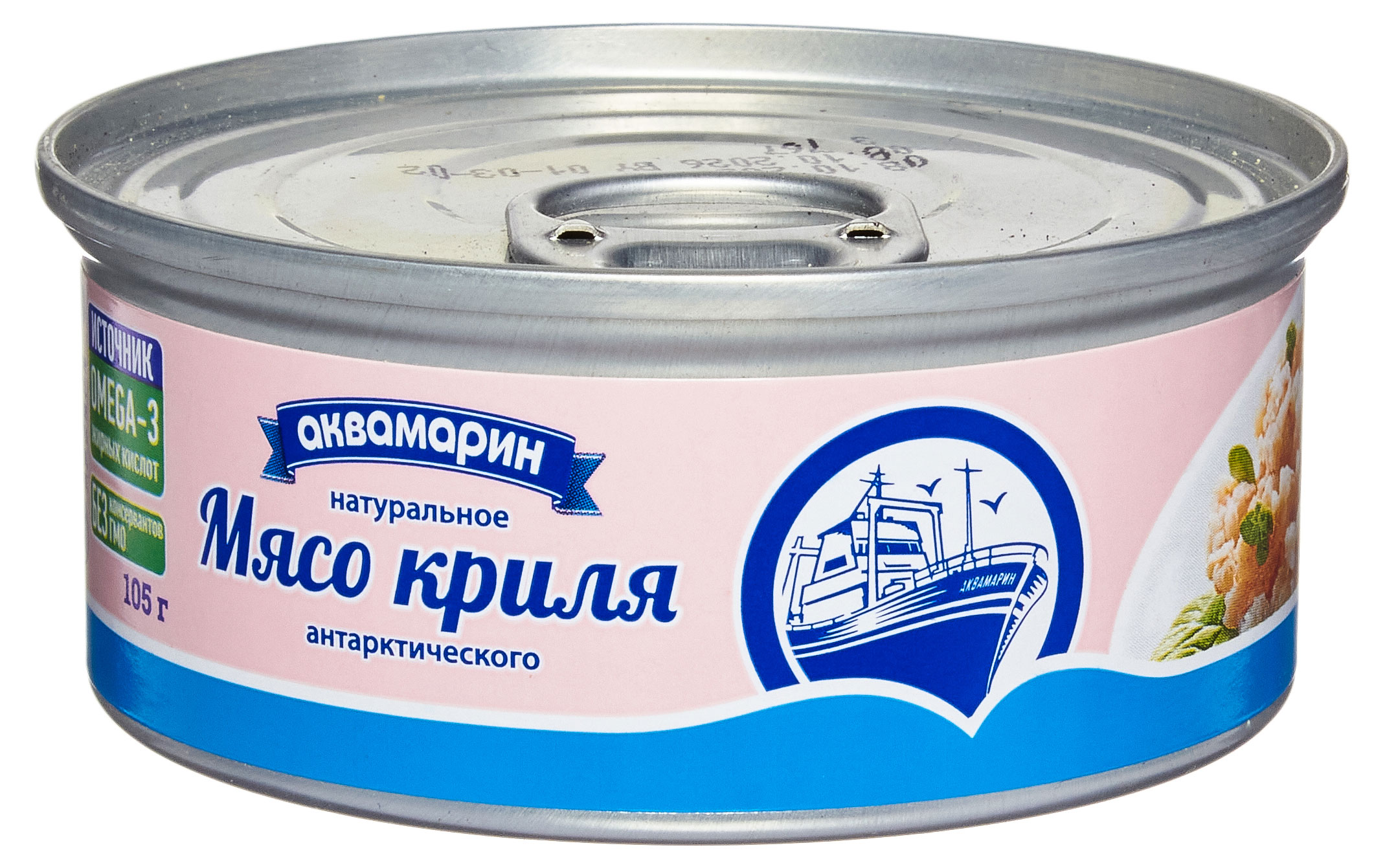 

Мясо криля Аквамарин натуральные, 105 г