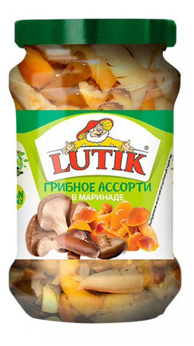 

Ассорти грибное LUTIK в маринаде, 314 мл