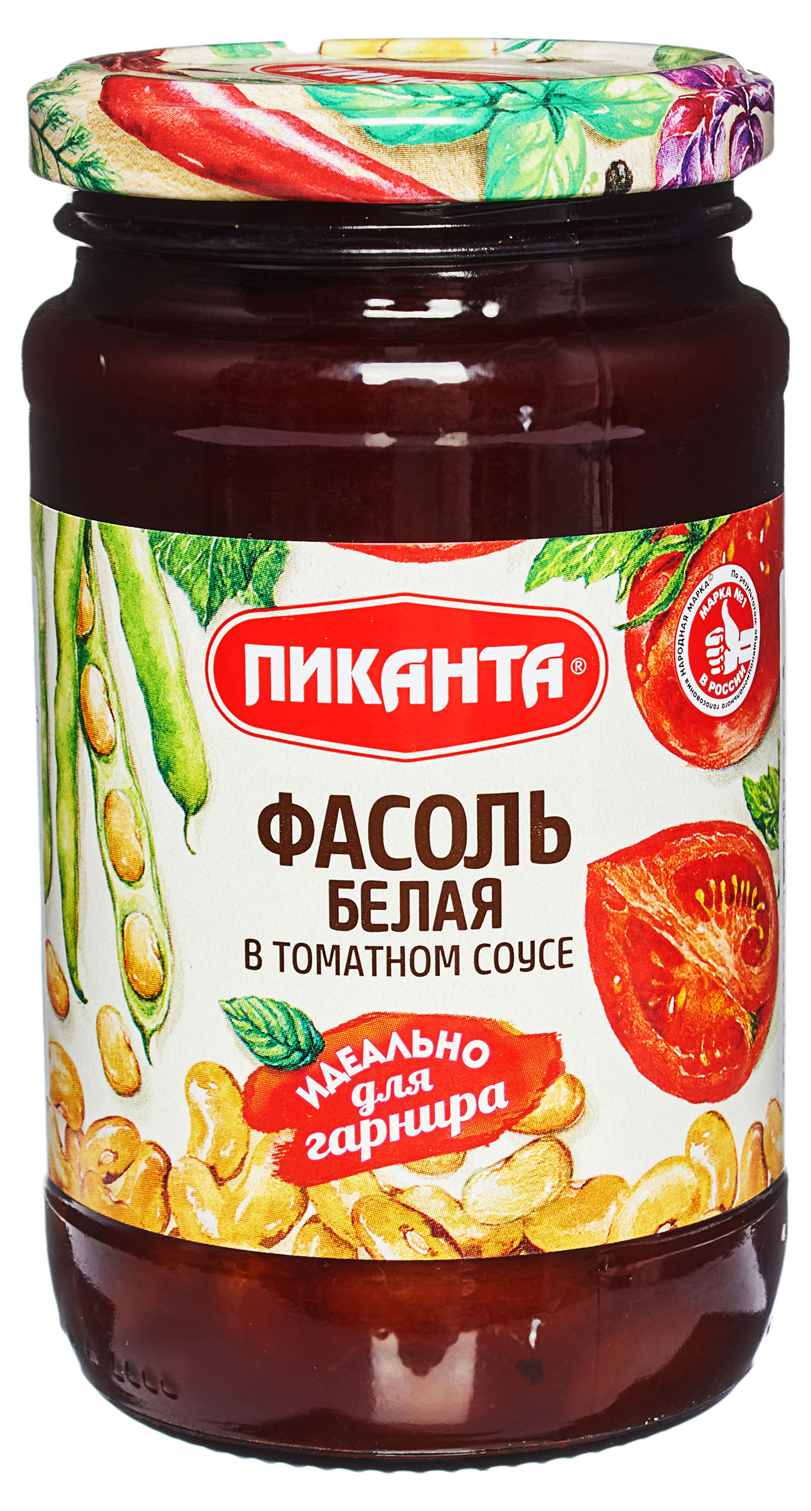 

Фасоль белая Пиканта в томатном соусе, 390 г