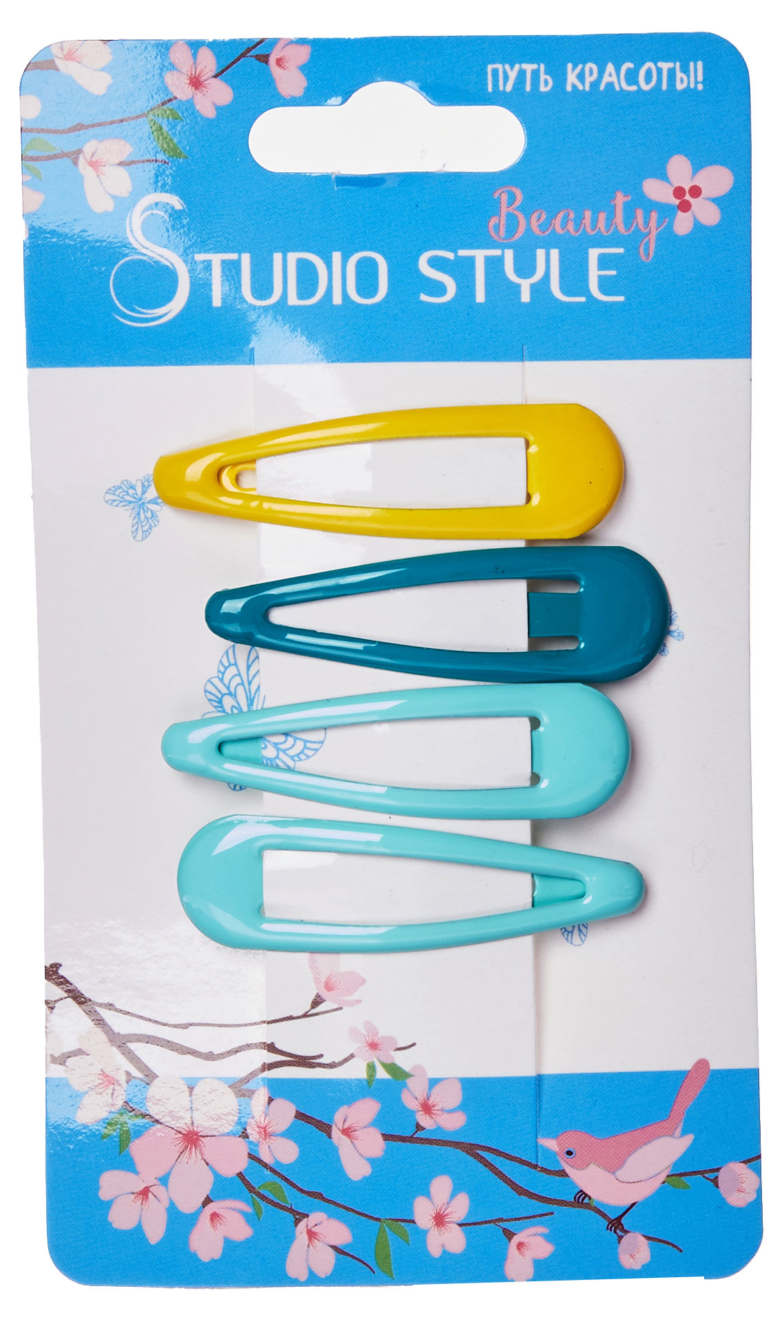 

Зажим для волос Studio Style волна, 4 шт