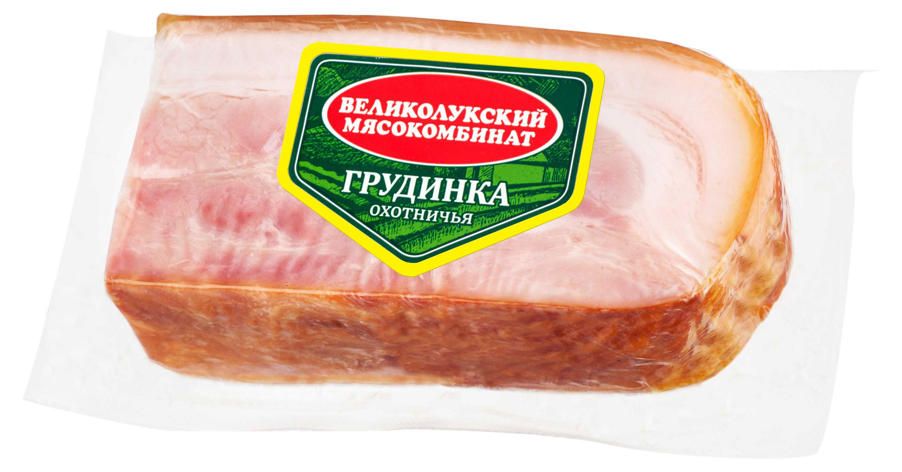

Грудинка варено-копченая Великолукский мясокомбинат Охотничья, 300 г