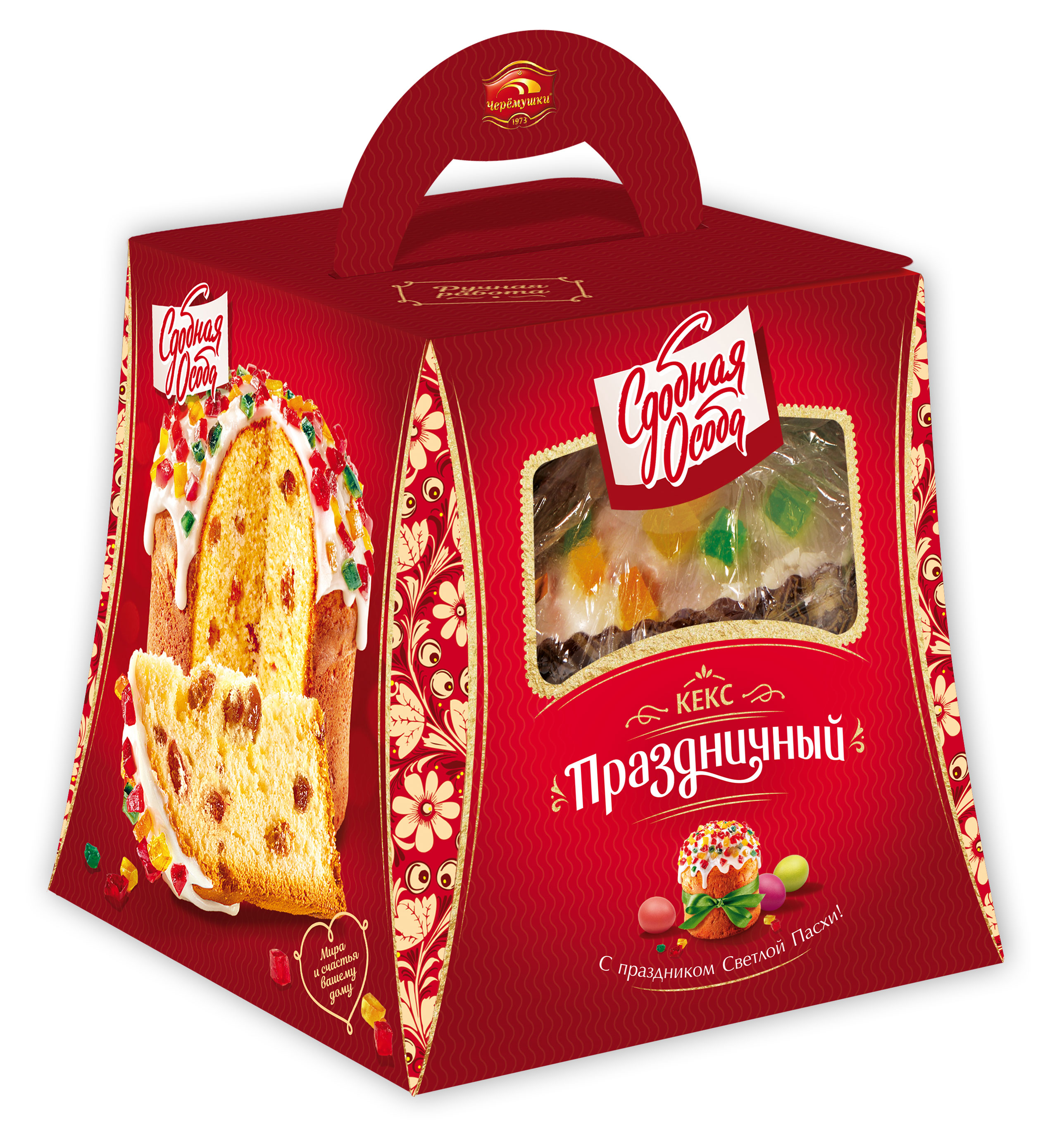 Изображение товара Выпечка Кулич Пасхальный Сдобная Особа c изюмом 480 г