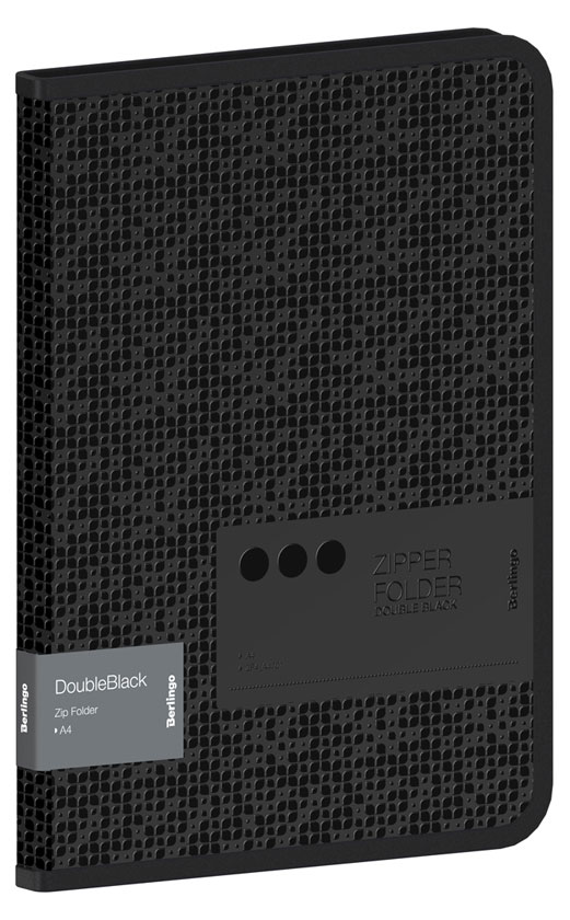 

Папка на молнии Berlingo DoubleBlack А4