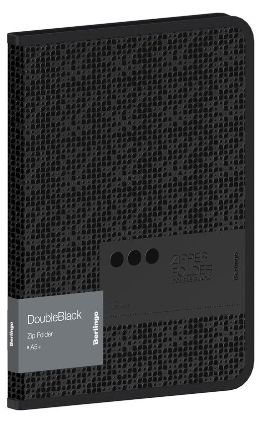 

Папка на молнии Berlingo DoubleBlack А5+