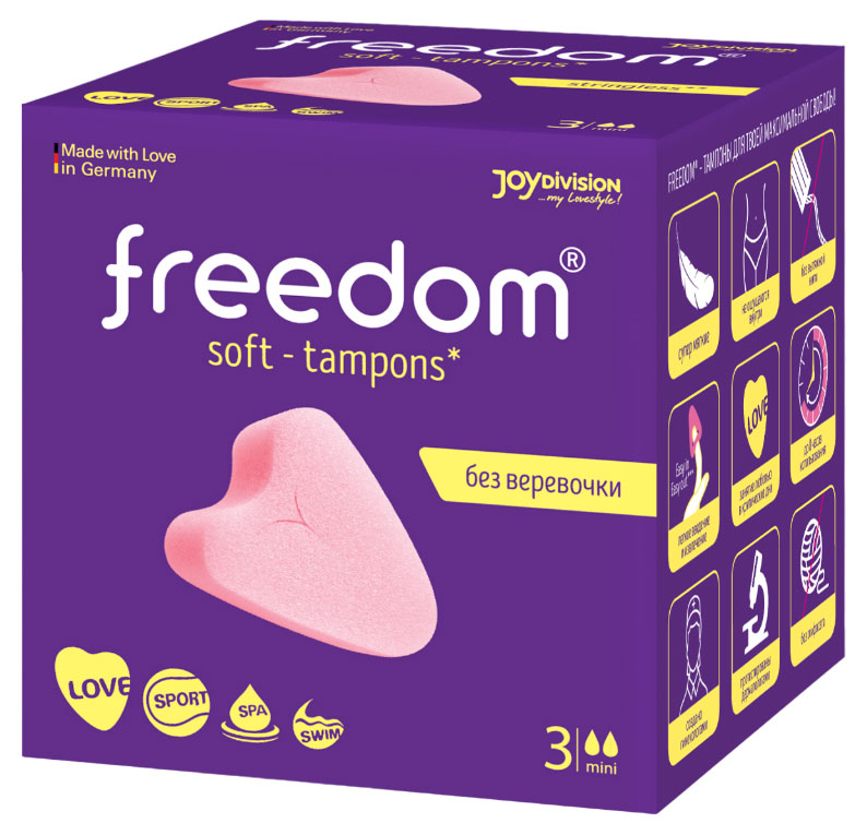 

Тампоны Freedom Mini 2 капли, 3 шт
