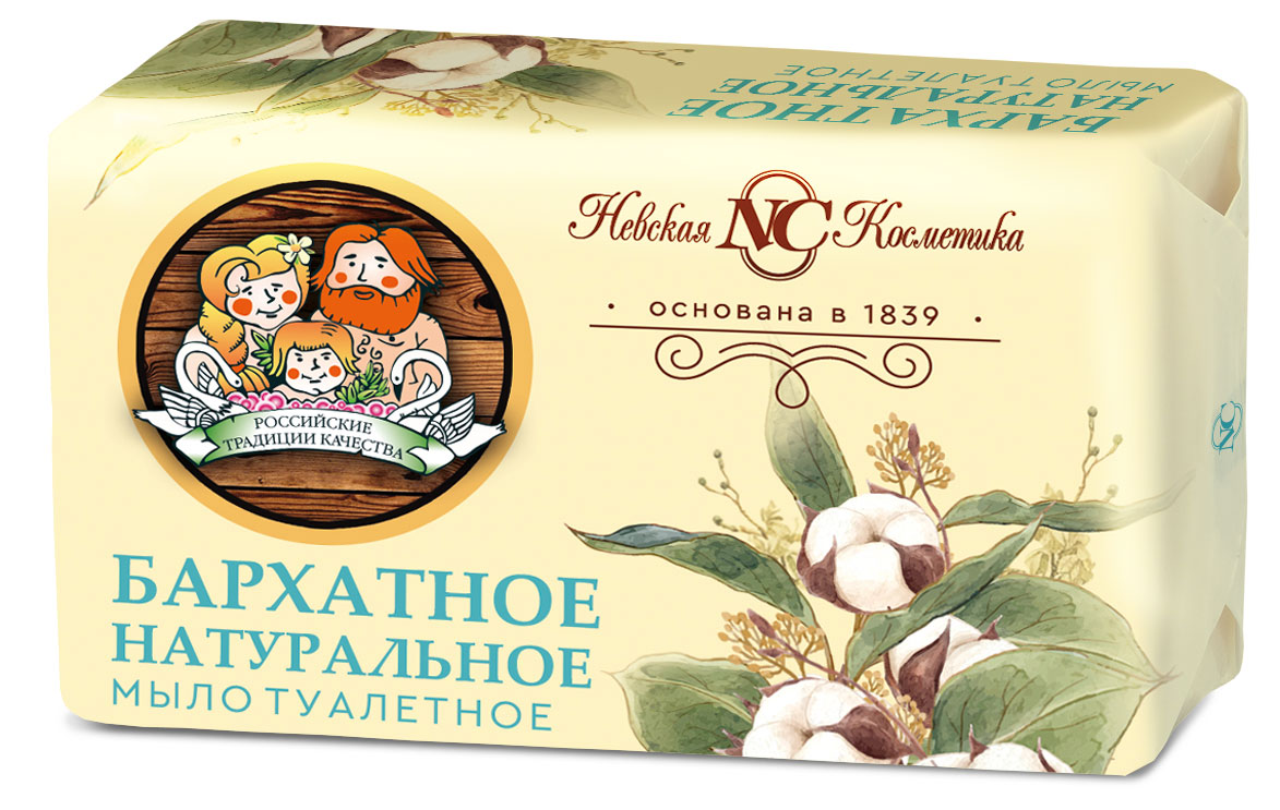 

Мыло твердое Невская косметика Бархатное, 180 г