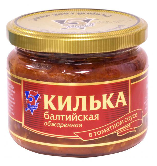 

Килька 5 Морей Балтийская в томатном соусе, 270 г