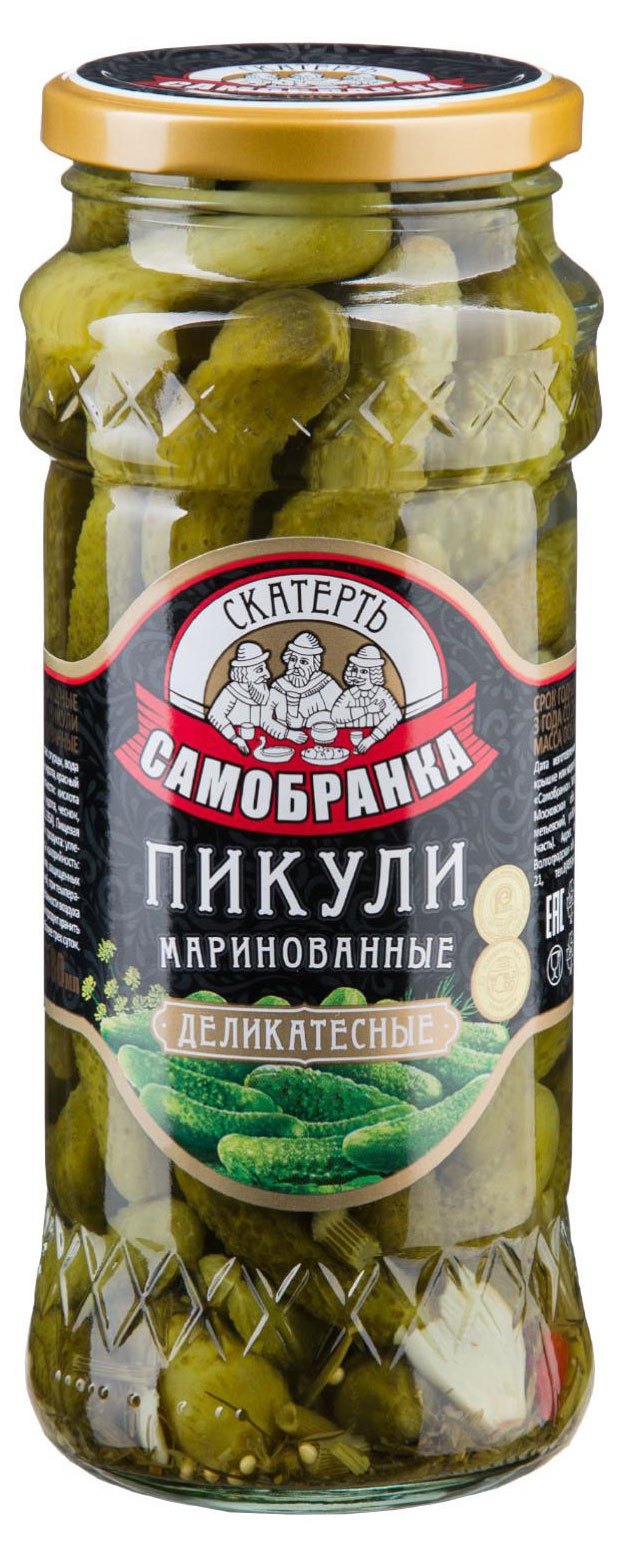 

Пикули Скатерть-Самобранка маринованные, 580 мл