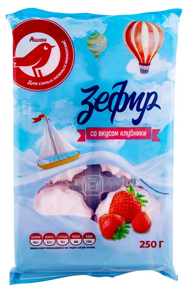 

Зефир АШАН Красная птица клубничный, 250 г
