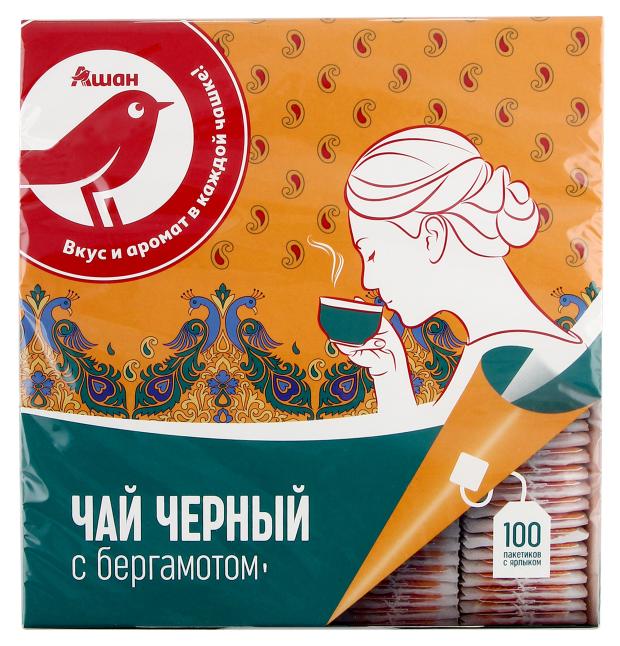 

Чай черный АШАН Красная птица ароматом бергамота, 2 г х 100 шт
