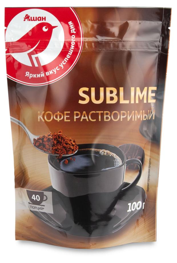 

Кофе растворимый АШАН Красная птица сублимированный, 100 г